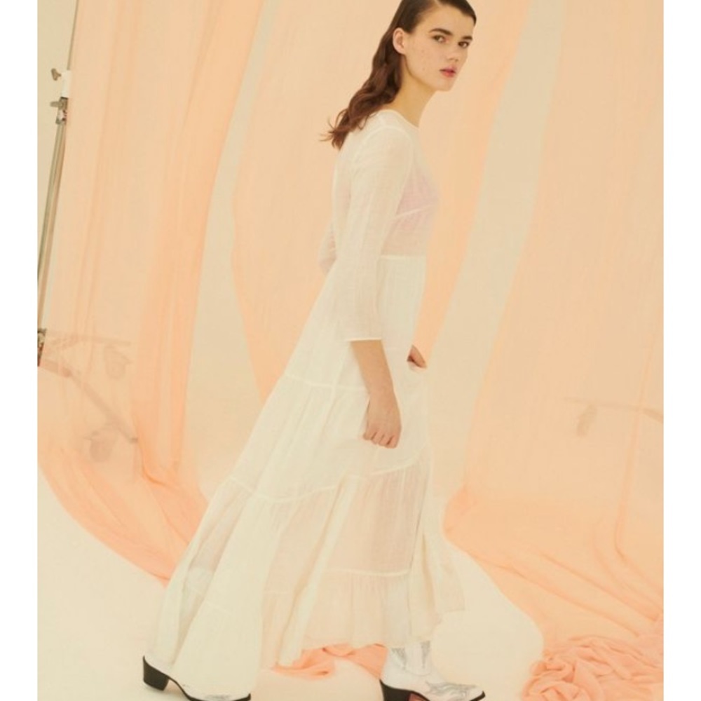 UO Josie Tiered Ruffle Maxi Dress